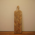 Herringbone Mango Wood Charcuterie & Cheese Board