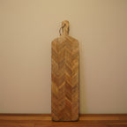 Herringbone Mango Wood Charcuterie & Cheese Board
