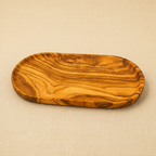 Olive Wood Oval Coffee Tray